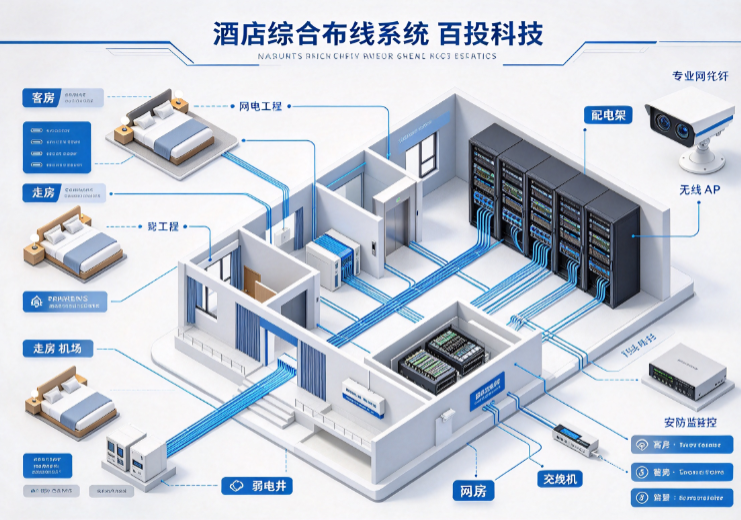 酒店综合布线系统兼顾稳定性、扩展性、易维护性